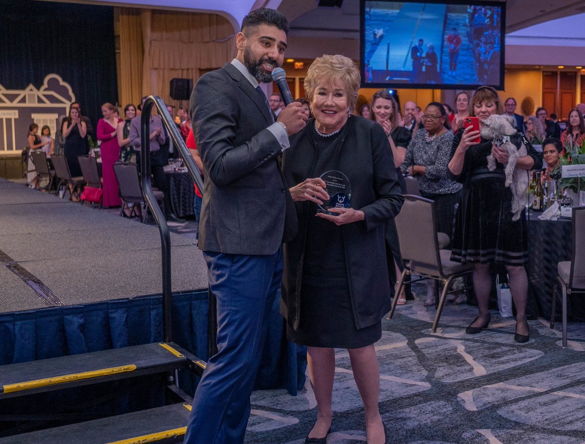HumaneRescue's tweet photo. HRA is incredibly grateful for the ongoing support of our friend and #BarkBall event sponsor, Senator Elizabeth Dole. Her passion for animal welfare is truly an inspiration to us all! ❤️ 

Learn more about Bark Ball at https://t.co/S41ZjR8sdd https://t.co/ZvLSqC4ZDV