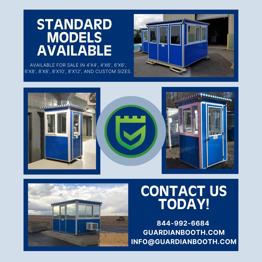 GuardianBooth's tweet photo. Security, comfort, and quality all in one package. Our Standard Guardian Booths are a great way to enhance your facility! https://t.co/4tuTP5Kf5w.
#guardianbooth #booth #boothdesign #prefabricated #prefab #prefabstructure #prefabbooth #standard #standardbooths #standardoptions https://t.co/MSyjQpzAYt