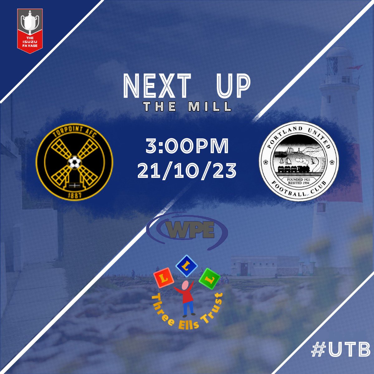 🏆 𝙲𝙾𝙼𝙸𝙽𝙶 𝚄𝙿 𝙽𝙴𝚇𝚃

Another big one this Saturday as we travel to Cornwall to take on <a href="/torpointafc/">Torpoint AFC</a> in the Isuzu FA Vase 1st Round Proper.

There are only a small amount of seats left on the <a href="/ExcelsiorCoach/">Excelsior Coaches</a>. Leaving the Camp &amp; Satherley at 9:15am. Picking up at Wyke