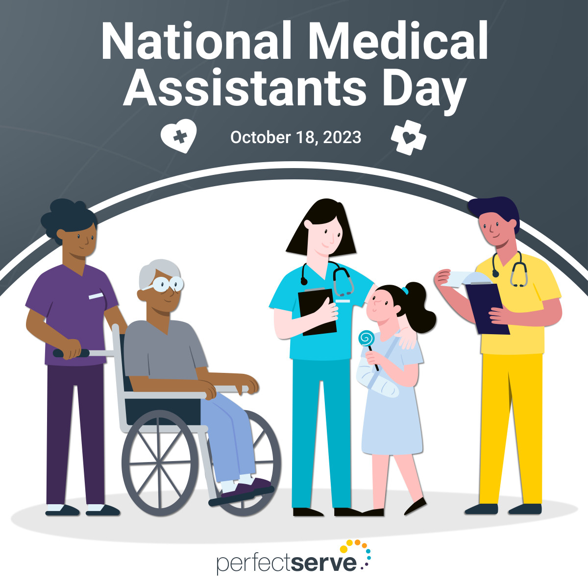 PerfectServe's tweet image. During #MedicalAssistantRecognitionWeek, we&apos;re taking the day to celebrate #NationalMedicalAssistantsDay! Medical assistants perform a range of clinical and administrative tasks that keep the care-delivery machine running. Thanks a #medassistant today!