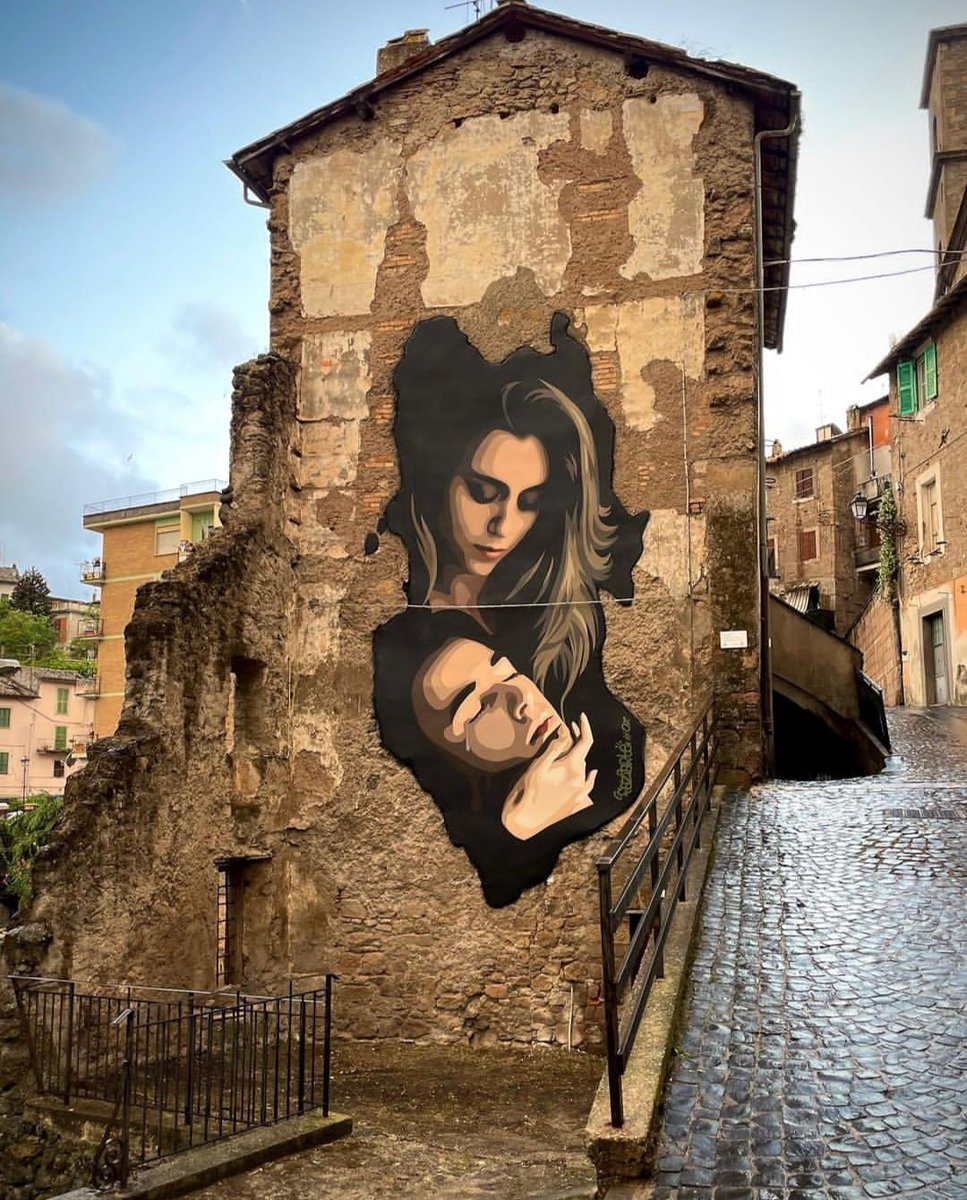 MolinaStreetArt's tweet photo. Art by Italian Fazia in Canepina, Italy (2023) #fazia #lamolinastreetart | photo by Niccolo Nocilli via artist mysl .nl/FAAe https://t.co/xUxyxgtV9D