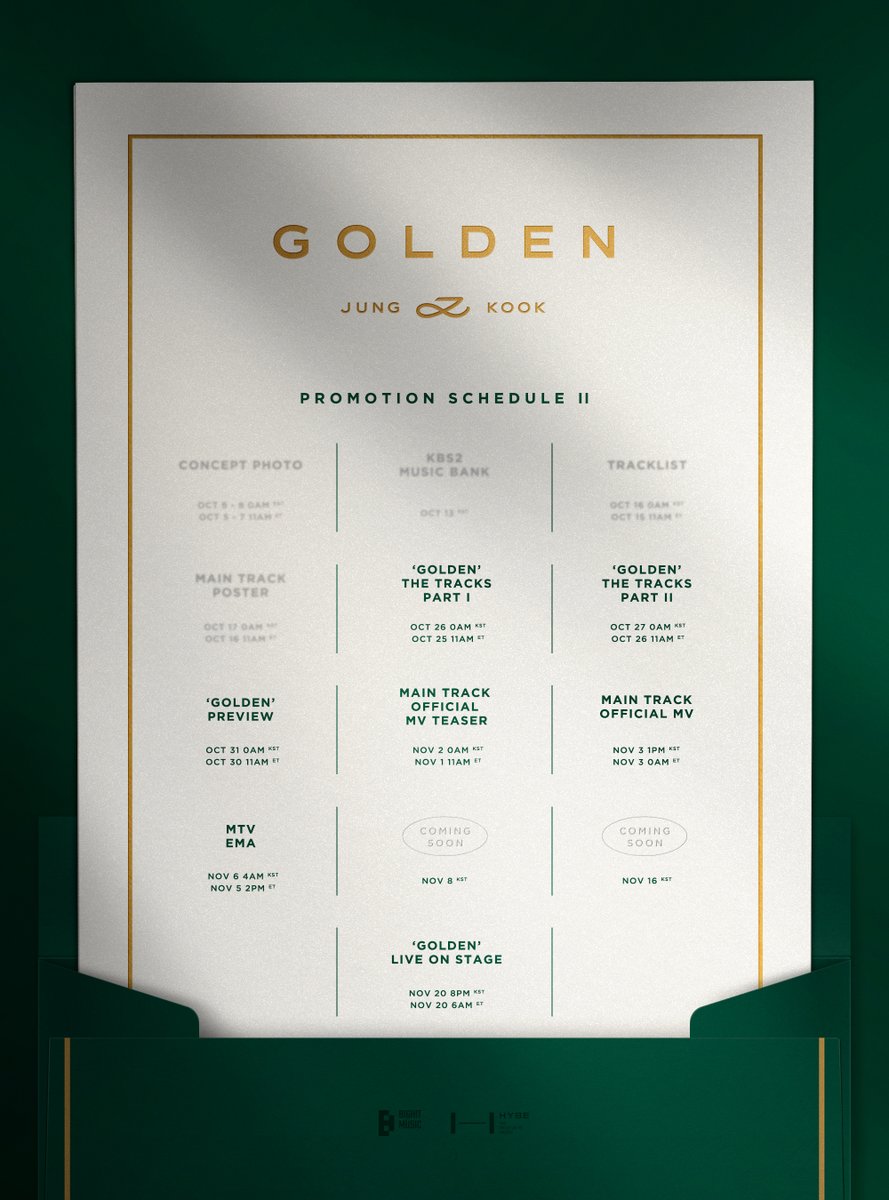 #정국 #JungKook 'GOLDEN' Promotion Schedule - 2 #JungKook_GOLDEN