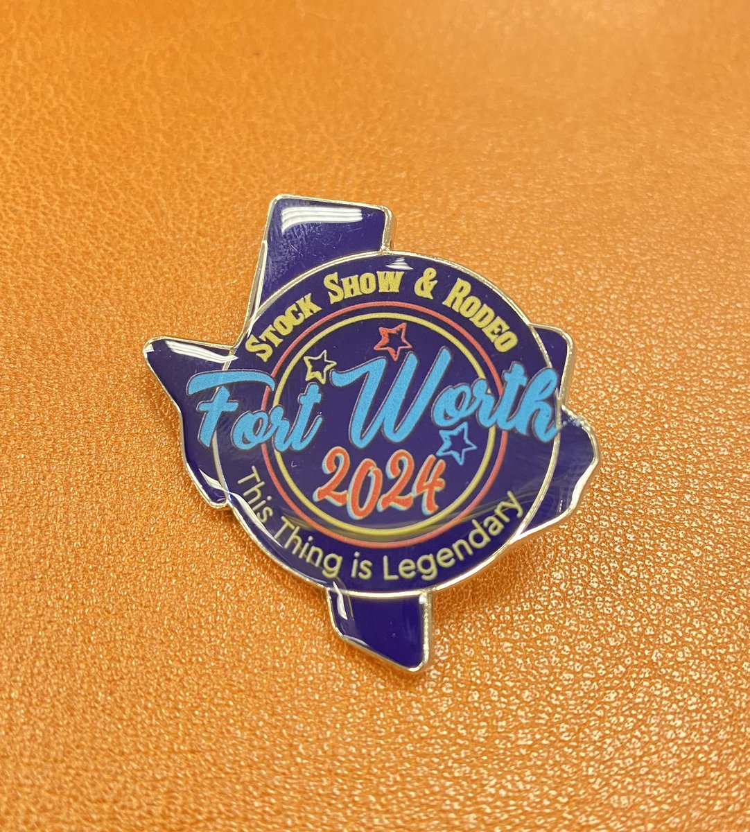 Official FWSSR Souvenir Pins are now available for purchases online & in person! Wear it proudly and enjoy the Stock Show grounds everyday Jan 12 - Feb 3. fwssrshoppingcart.com/collections/me…