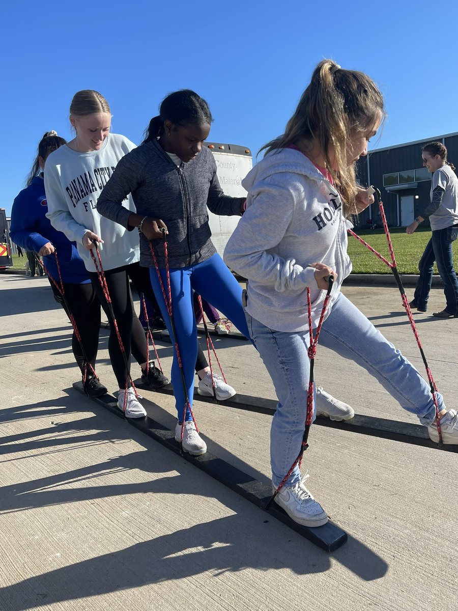 HS Theory kids putting their CERT skills to the test at the Harris County Fire Marshall Training Office training field for CERT Day #disasterpreparedness