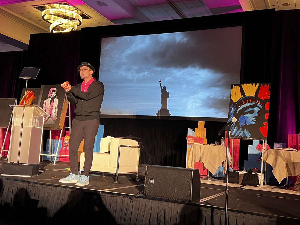 I’ve seen @ErikWahl at multiple events - and I love that he keeps reinventing his message & presentation to match the audience he is speaking too - when your guest Keynote speaks about #AI #HR Directors and #Emotionalintelligence and it makes sense  #isolvedconnect