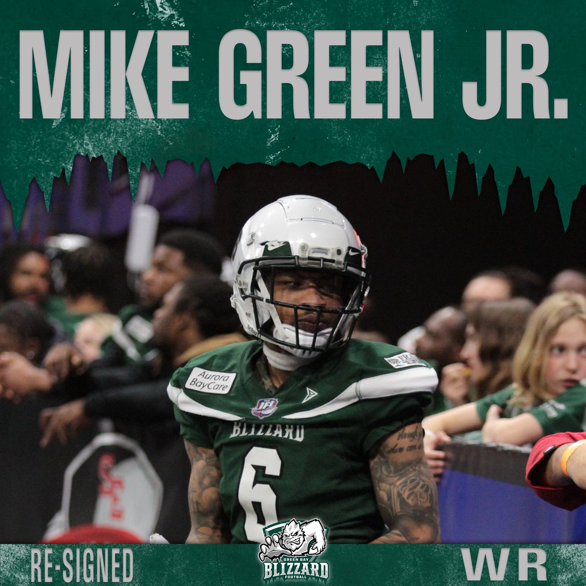 gbblizzard's tweet photo. Re-Signed 🖊: WR Mike Green Jr. returns for the 2024 season! 🥶

Use the comments to welcome back @NotGeeezy_!
#GoBlizz #2024Blizz https://t.co/LNTVBkB4lK