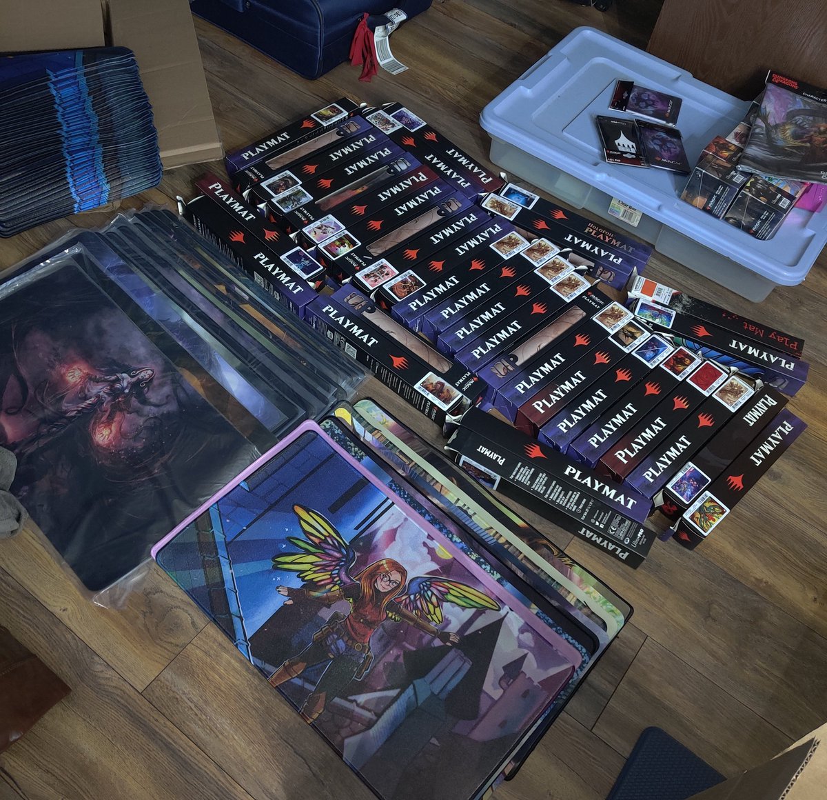 LadyLavinias's tweet image. People warn you about trading card game hoarding but don't tell you about the true threat