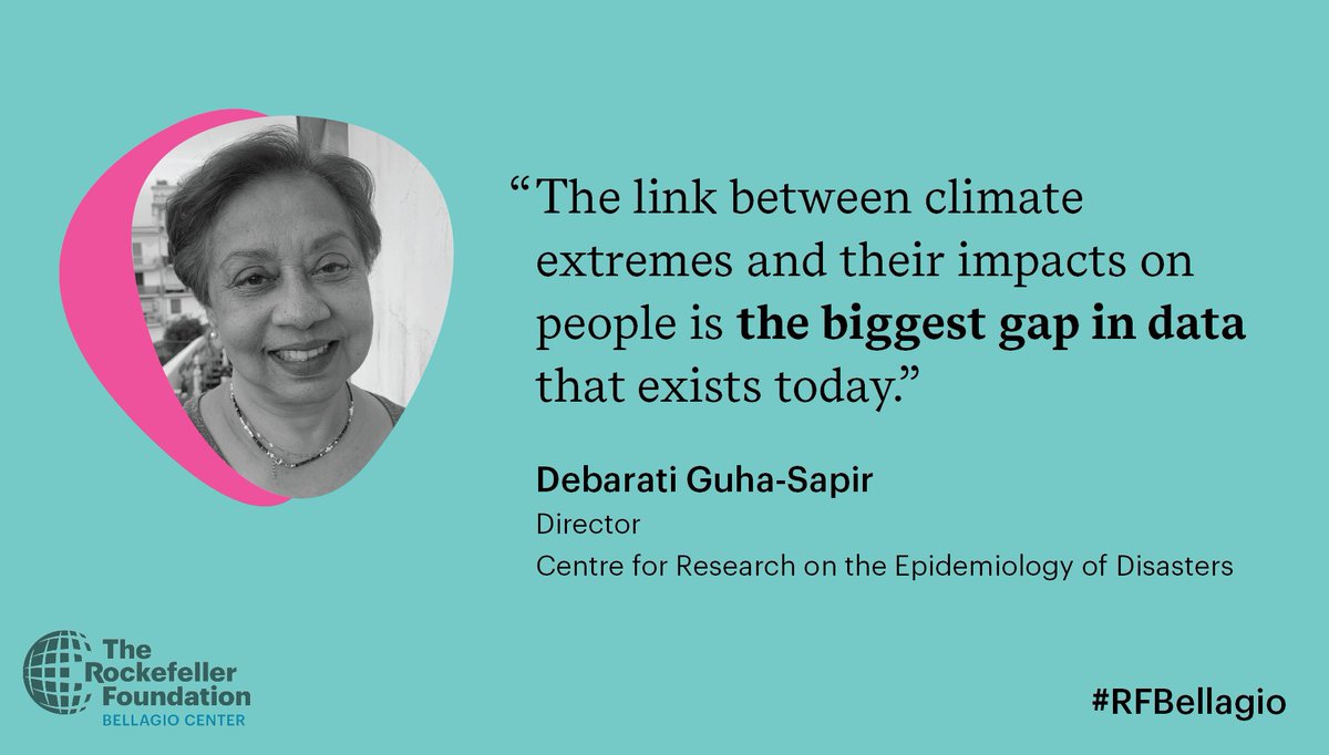 How can we capture the human impact of the #climatecrisis?

Epidemiologist Debarati Guha-Sapir shares her #BellagioPerspectives on the importance of creating an accessible global database that captures the real cost of climate extremes. rockfound.link/3rTHFvE #RFBellagio