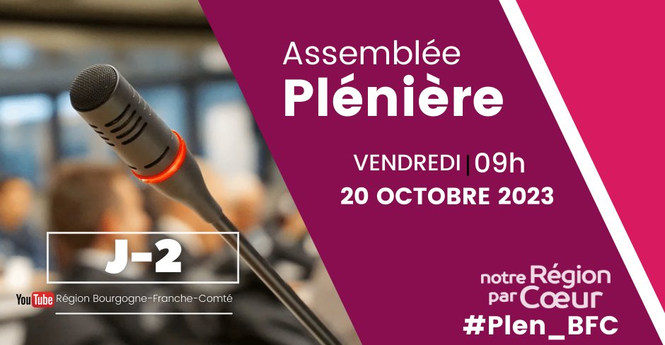 🚀 [#Plen_BFC] RDV vendredi 9h pour l'Assemblée Plénière Régionale ! 💡 Au programme : Finances💰, Dév.Territoires🏡, Dév.Éco 🏗️, Tourisme 🌍, Santé🩺. Vos élu·e·s du groupe majorité sont prêts à agir pour vous ! Ensemble, façonnons notre région ! 🤝