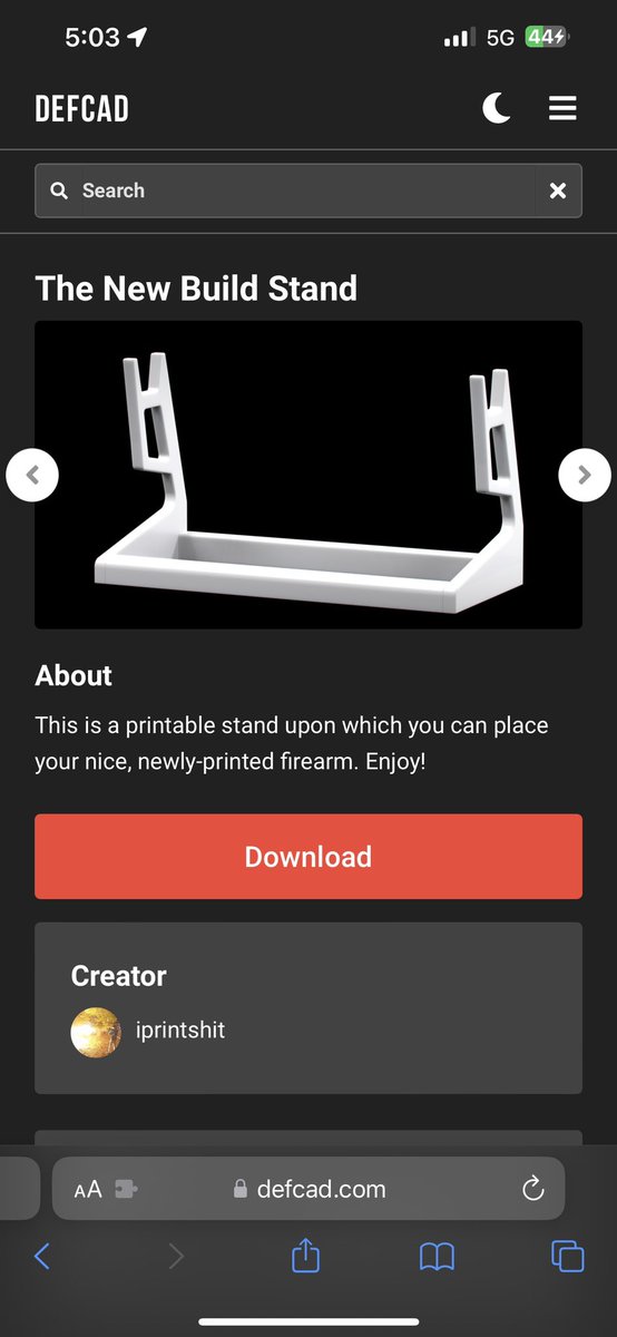 The New Build Stand by Nofsky Industries!

Show off how proud you are of that new build and display it front and center with T.N.B.S.

Find it on Defcad and Makerworld. Going to upload a bunch of files to odysee tonight so stay tuned for that! (@iprintshit on odysee)