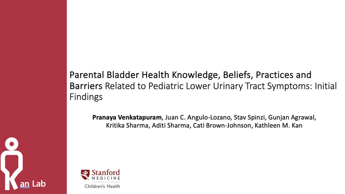🎉 Exciting News from #WSAUA23! Our team shared our Happy Healthy Bladder study results ➡️ Parents play a💫 KEY role💫 in thier child's #BladderHealth! Their insights will shape community-engaged programs for pediatric bladder health 🚽 @pvpuram @JCAnguloLozano @KathleenKanMD