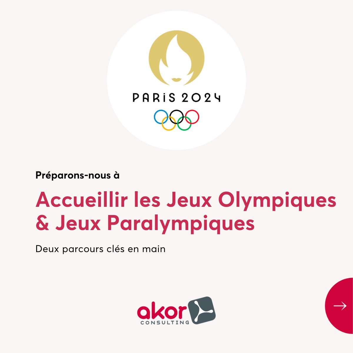 AkorConsulting's tweet photo. 💫 Les JO arrivent, votre entreprise est-elle prête ? 
Contactez-nous pour en savoir plus ⤵️ 
Nos experts se tiennent à votre disposition pour échanger autour de vos projets et enjeux 
https://t.co/gmYQpuVUwW 
#JO2024 #FNE #formation https://t.co/tCWcwqfk6f