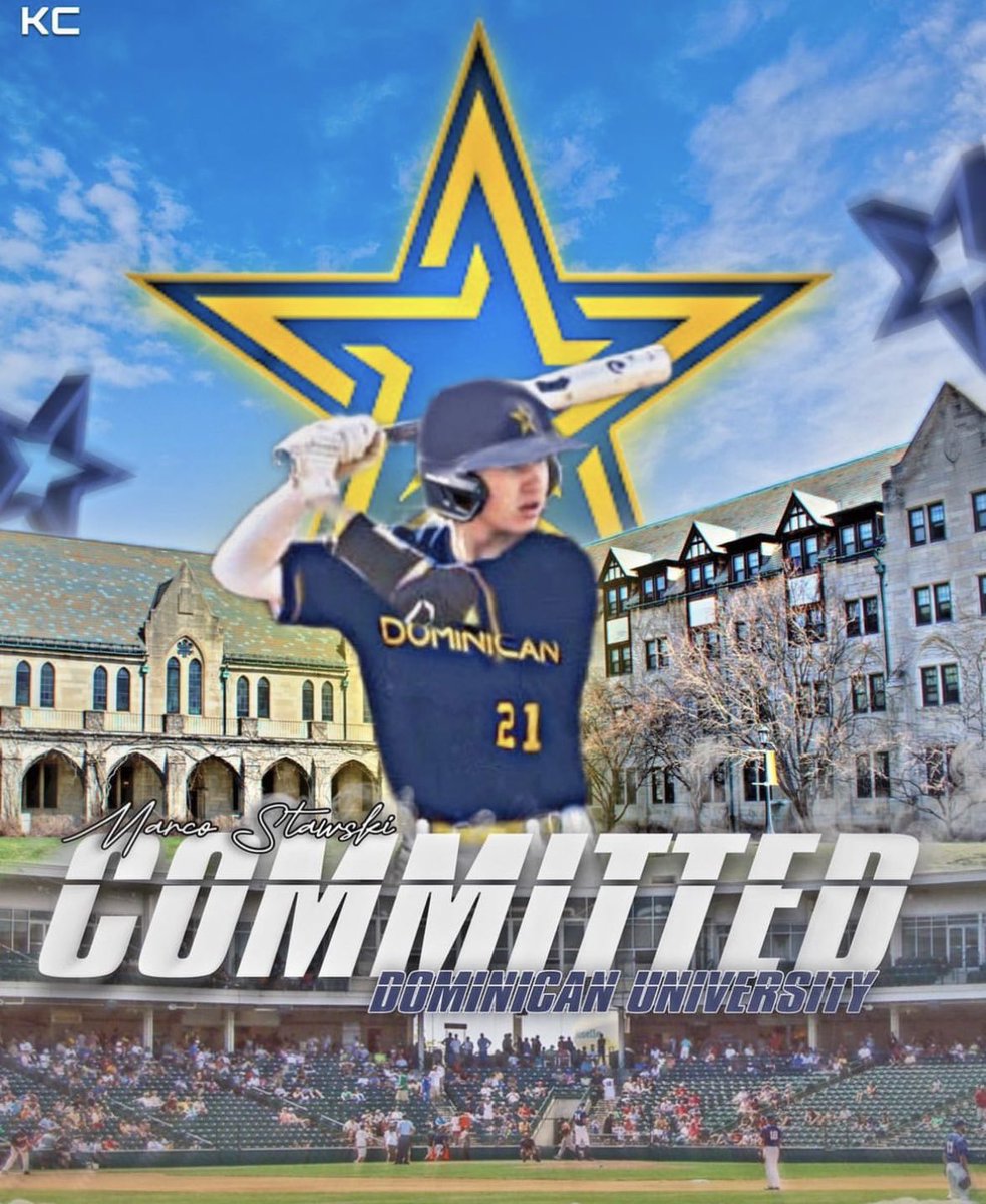 Congratulations to senior Marco Stawski on his commitment to playing Baseball at Dominican University! He is the the 7th class of ‘24 athlete to commit to playing collegiate athletics!! 

Wishing you the best!! 💙💛