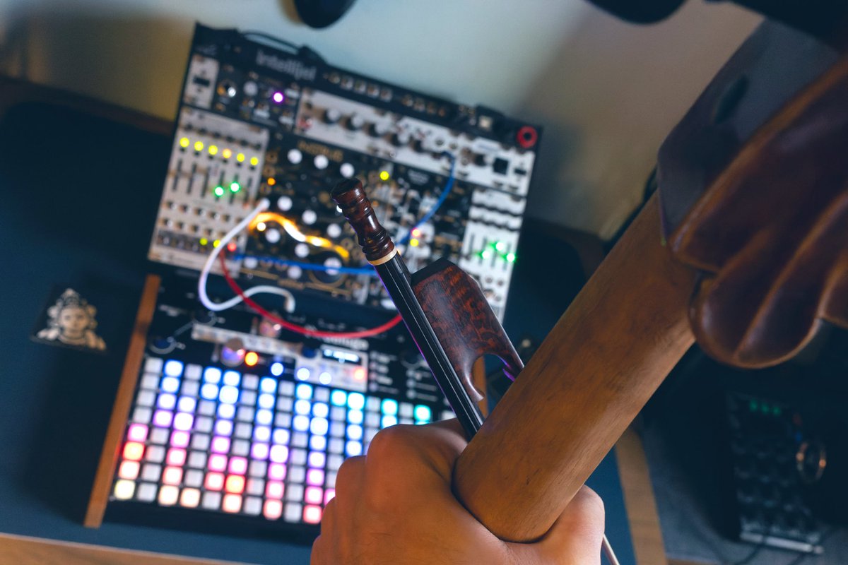 faremissound's tweet photo. Check back here tomorrow for a fun patch video I recorded running baroque cello through modular synthesizer: #instruo #arbhar, @noiseeng Basimilus Iteritas Alter (BIA), #afterlateraudio FILThy, @synthstrom #Deluge #modularsynth #cello #electroacoustic https://t.co/CY4ScnX8cq