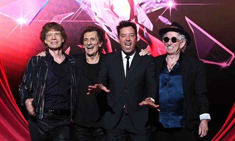 ronniewood's tweet photo. 💥💎Can’t wait to chat with @jimmyfallon tonight about Hackney Diamonds and lots more! 
@fallontonight #fallontonight🗽 https://t.co/9R3iwhgxHc