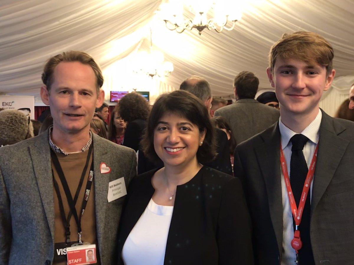 Fantastic to meet <a href="/SeemaMalhotra1/">Seema Malhotra MP</a> Shadow Skills Minister for <a href="/UKLabour/">The Labour Party</a> at the <a href="/AoC_info/">Association of Colleges (AoC)</a> #LoveOurColleges #CollegesWeek2023 reception <a href="/UKHouseofLords/">House of Lords</a>. Even better to see that ex <a href="/BHASVIC/">BHASVIC</a> student @joe_bish0p is working for her! Great work Joe - thanks for saying Hi!