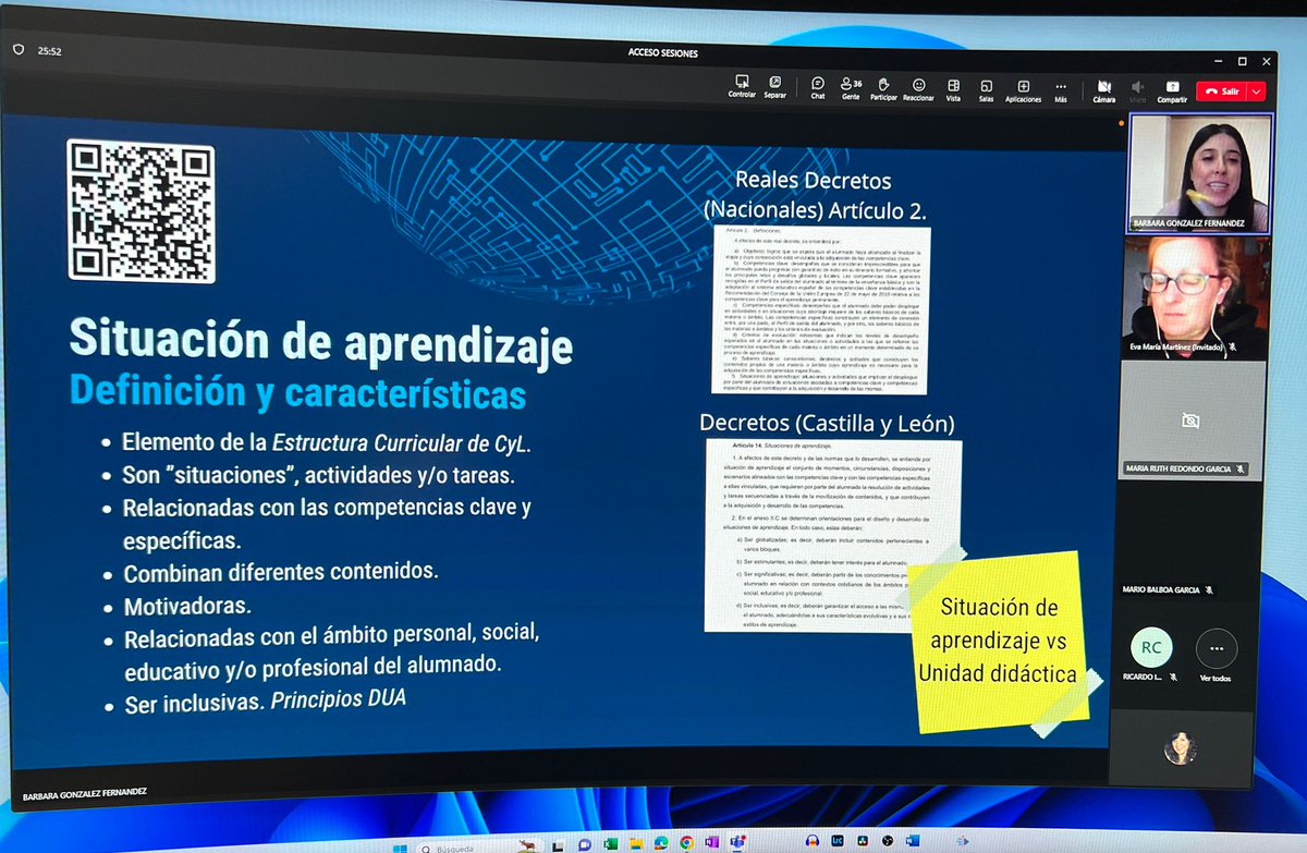 cfiemiranda's tweet photo. 👩🏻‍💻 Primera sesión del curso "Diseño de Situaciones de Aprendizaje con Herramientas TICA" con Bárbara González Fernández
 
🔸¿Qué vamos a aprender?
🔸SA y marco normativo actual 
🔸¿Que son las SA?
🔸¿Cómo diseñar SA?

#tiCyL #formaciónCyL https://t.co/FdCmLRAACm