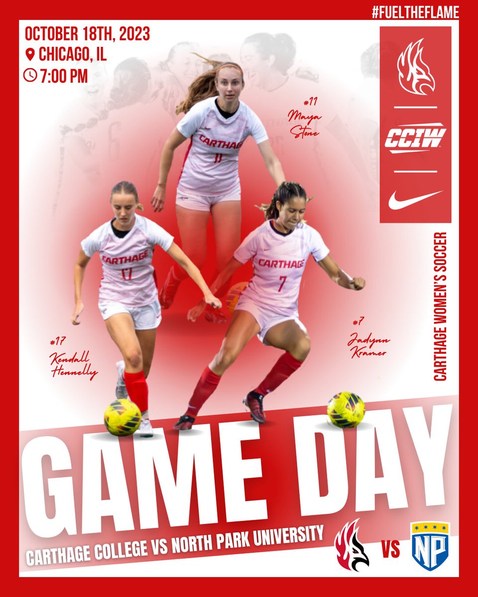 IT'S GAME DAY!!!

The Firebirds are headed to the Windy City to take on North Park!

#FuelTheFlame