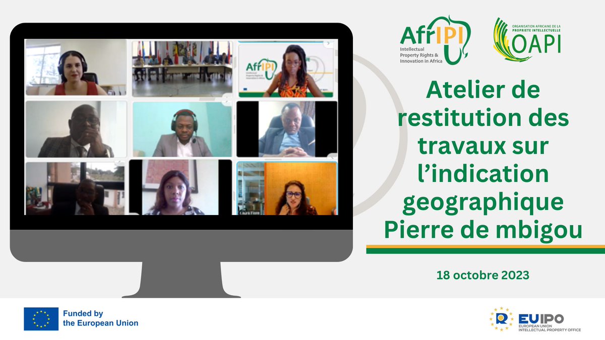 AfricaIPR's tweet photo. #AfrIPI #OAPI and the #EU Delegation in Gabon organised a workshop to support the registration of ‘Pierre de Mbigou’ as a #geographicalindication
Participants included Mbigou Craft Products Cooperative #COOPAM, and the OAPI National Laison Office in Gabon🇬🇦 #OGAPI https://t.co/59dtCnJB8B