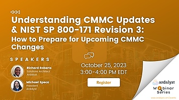 Psst...hey you, have you seen our latest video? If not, you're missing us break down the basics of #CMMC. Check it out at bit.ly/3Q1Zalx.

Continue the conversation with us at our webinar, “Understanding CMMC Updates &amp; NIST SP 800-171 Revision 3”. bit.ly/3FlvVoz