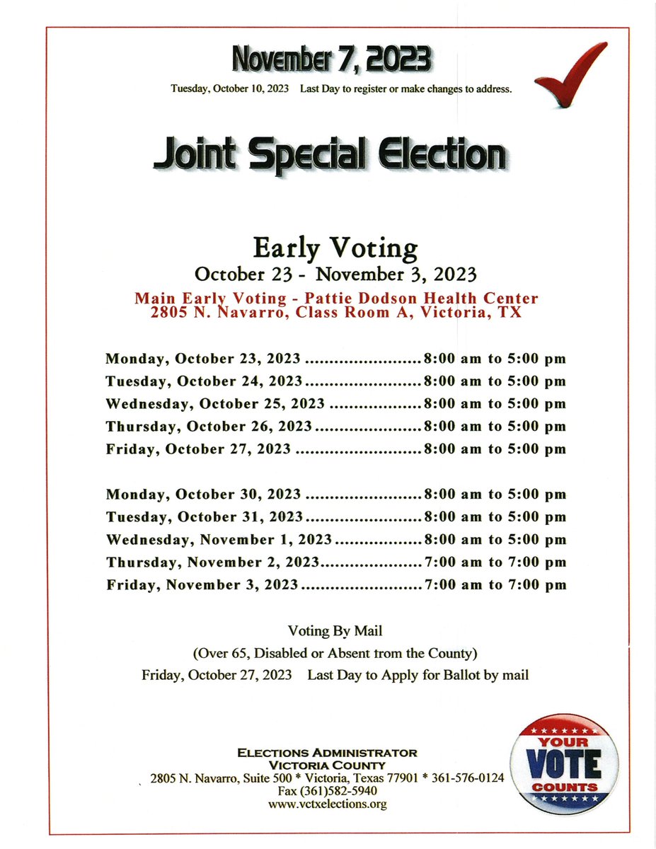 VCTXElections's tweet photo. https://t.co/Ri0aq2FUMO