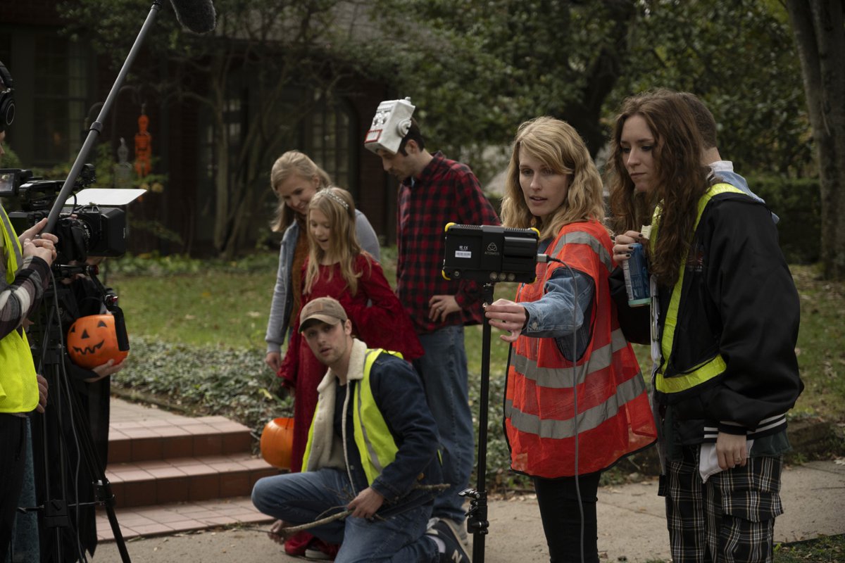 _COMUnion's tweet image. Over Fall Break, Dr. Rachael Camp completed filming her newest project with COMUnion students and alumni. Her crew includes film studies senior Mary Hardy-Bos, COMUnion alumni Scott Lancaster ('94), and Skyler Norcom ('22).  Watch for the project's release later this semester!