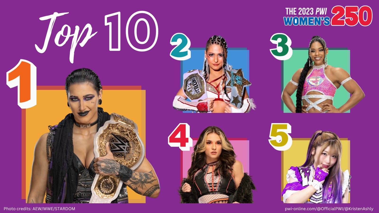 Luchadoras japonesas en el listado femenil PWI 250 Superluchas