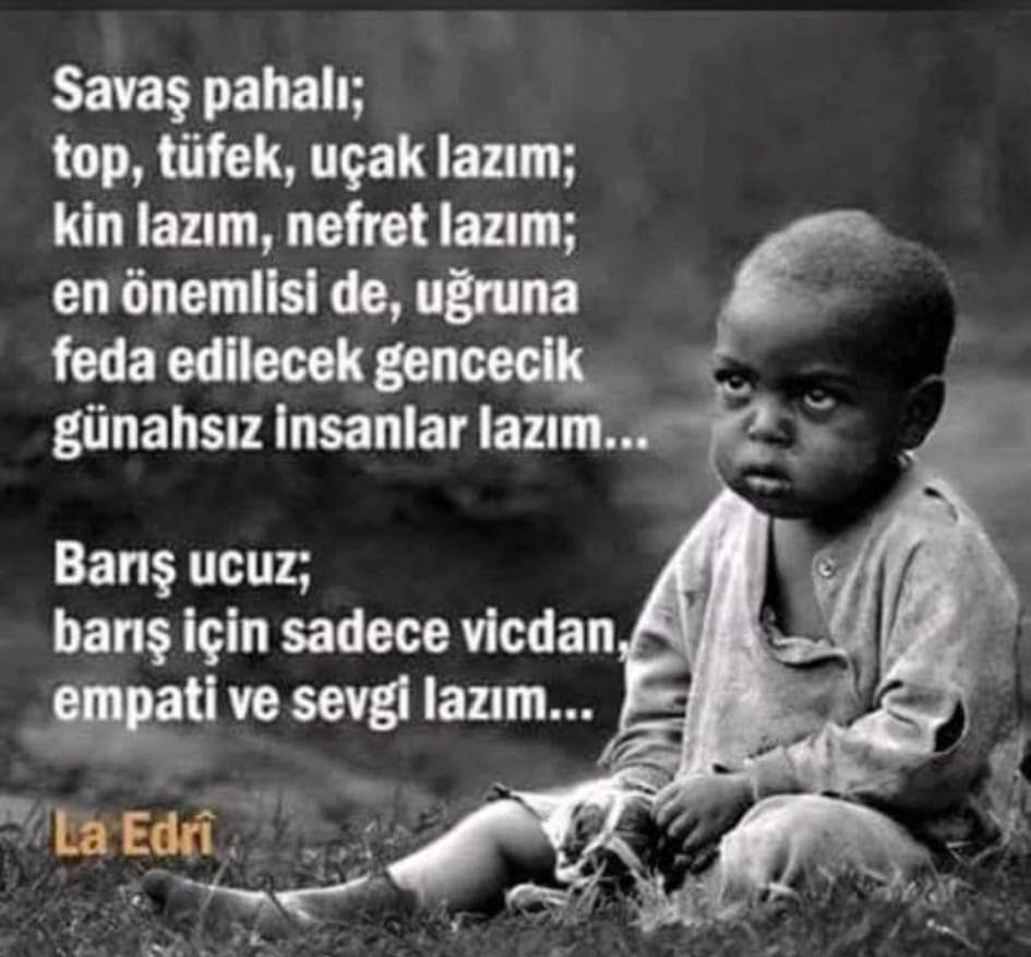 Sadece barış ...