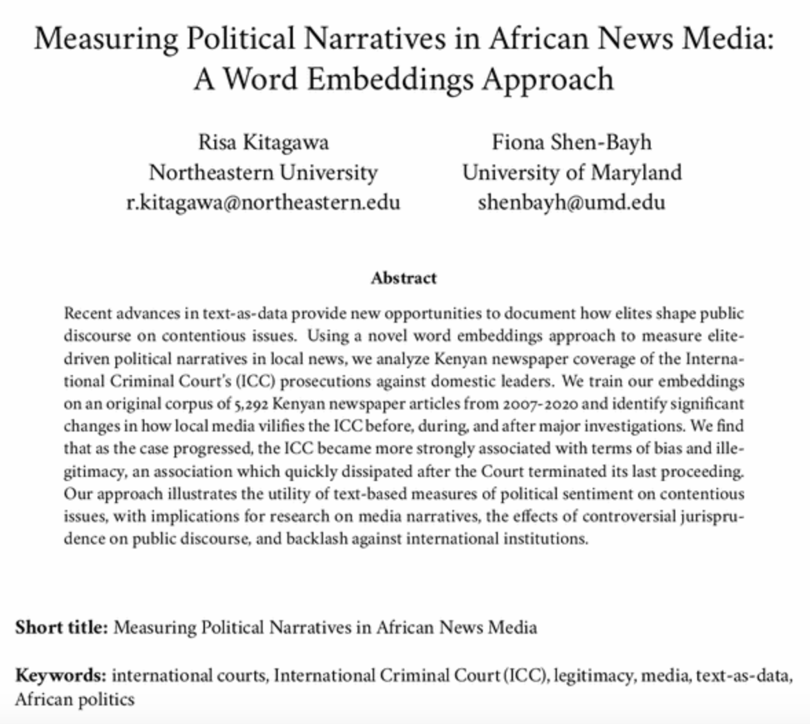 Want to use word embeddings to track significant changes in political sentiment over time? Check out @kitagawarisa and my new text-as-data research note that was just accepted at @The_JOP! journals.uchicago.edu/doi/abs/10.108… 1/n