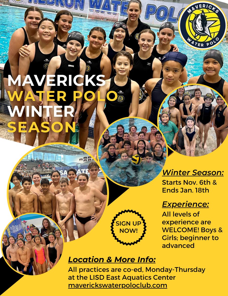 Fall season was full of new faces, travel tournaments, & player development🖤💛 Who is ready for winter season? Registration is OPEN🤽🏼‍♂️🤽🏼#mavswaterpolo #gomavs #letsgomavs #youthwaterpolo #youthsports #waterpolo @USAWP @TxWaterpolo @SWZ_ODP