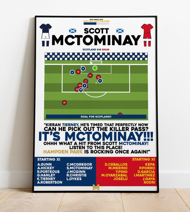 The bonus giveaway from <a href="/MezzalaDesigns/">𝗠𝗲𝘇𝘇𝗮𝗹𝗮</a>
was unlocked last night! 

If you want to enter this new giveaway for a fantastic Scott McTominay v Spain poster print🏴󠁧󠁢󠁳󠁣󠁴󠁿  

Simply:  

🤝Follow @AboutScotlandd &amp; <a href="/MezzalaDesigns/">𝗠𝗲𝘇𝘇𝗮𝗹𝗮</a> 

🔄RT

Winners will be picked on Friday!