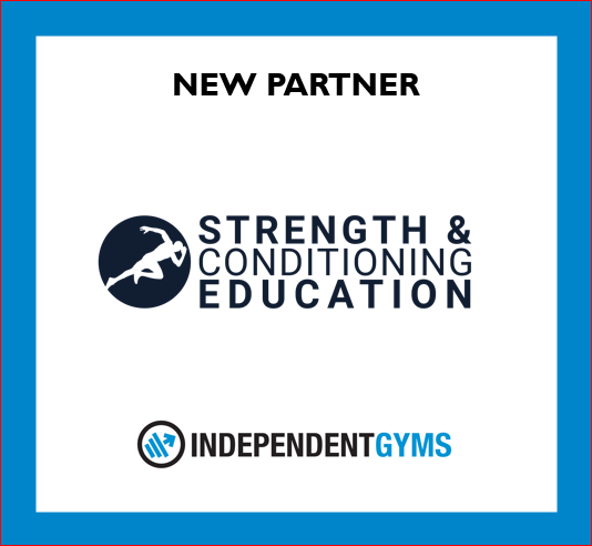 We are delighted to announce Strength and Conditioning Education as a partner to Independent Gyms. 

The UK’s Leading Provider of Strength and Conditioning Courses and first to market with the CIMSPA endorsed Level 4 S&amp;C Award.

#sandceducation #independentgyms #fitnesseducation