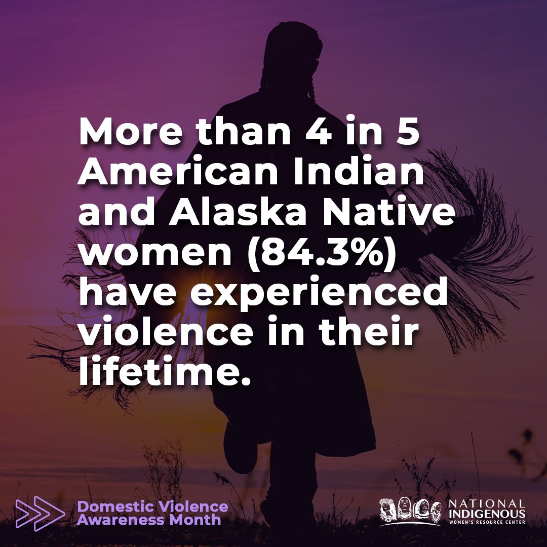 NIHB1's tweet photo. American Indian and Alaska Native women face particularly high rates of domestic violence; 4 out of 5 will experience violence in their lifetime.
Read @niwrc ’s fact sheet on domestic violence here: https://t.co/c40O01ow4r
#DVAM23 #SpeakTruthtoDV #WomenAreSacred https://t.co/P5kZpEUwgz