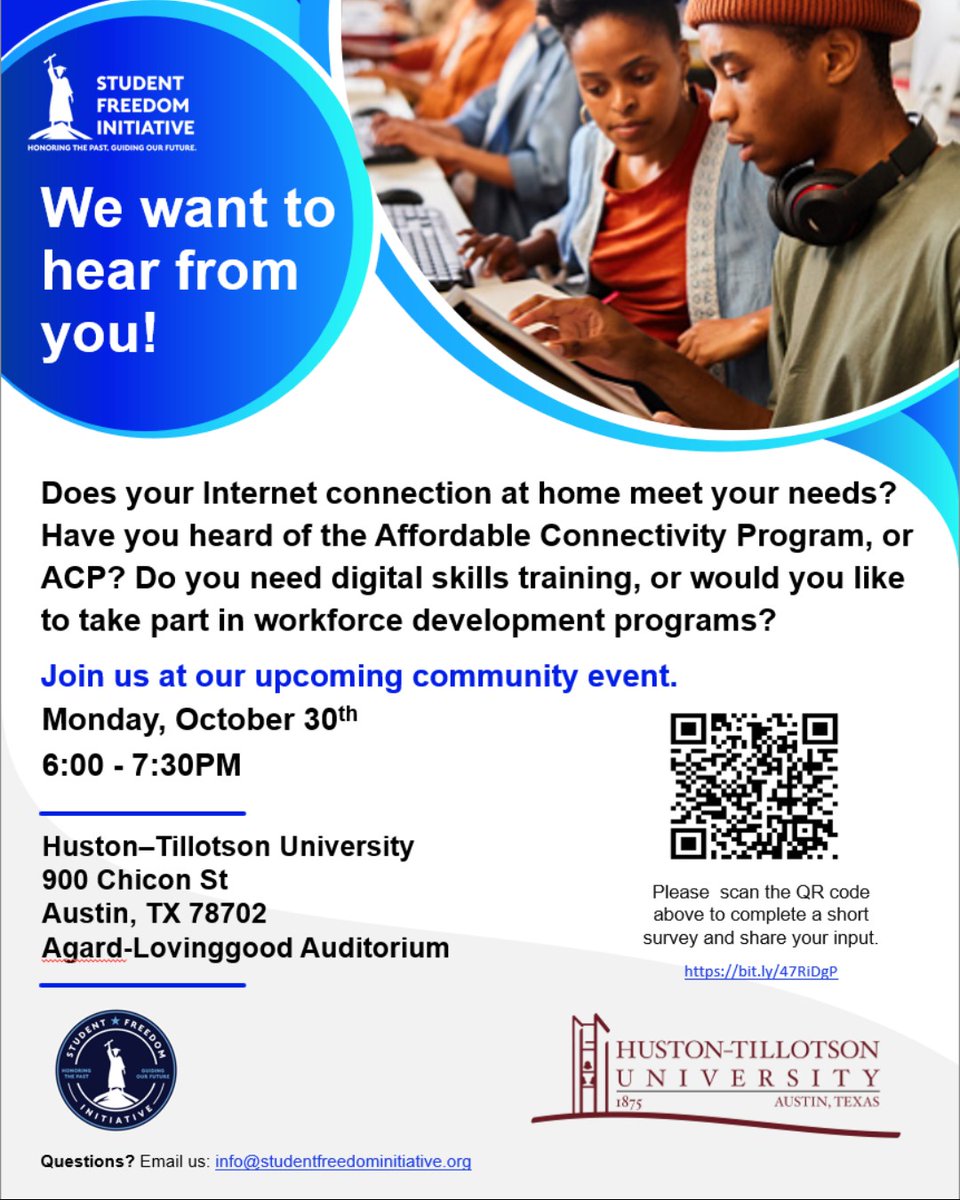 Huston-Tillotson wants to hear from YOU!