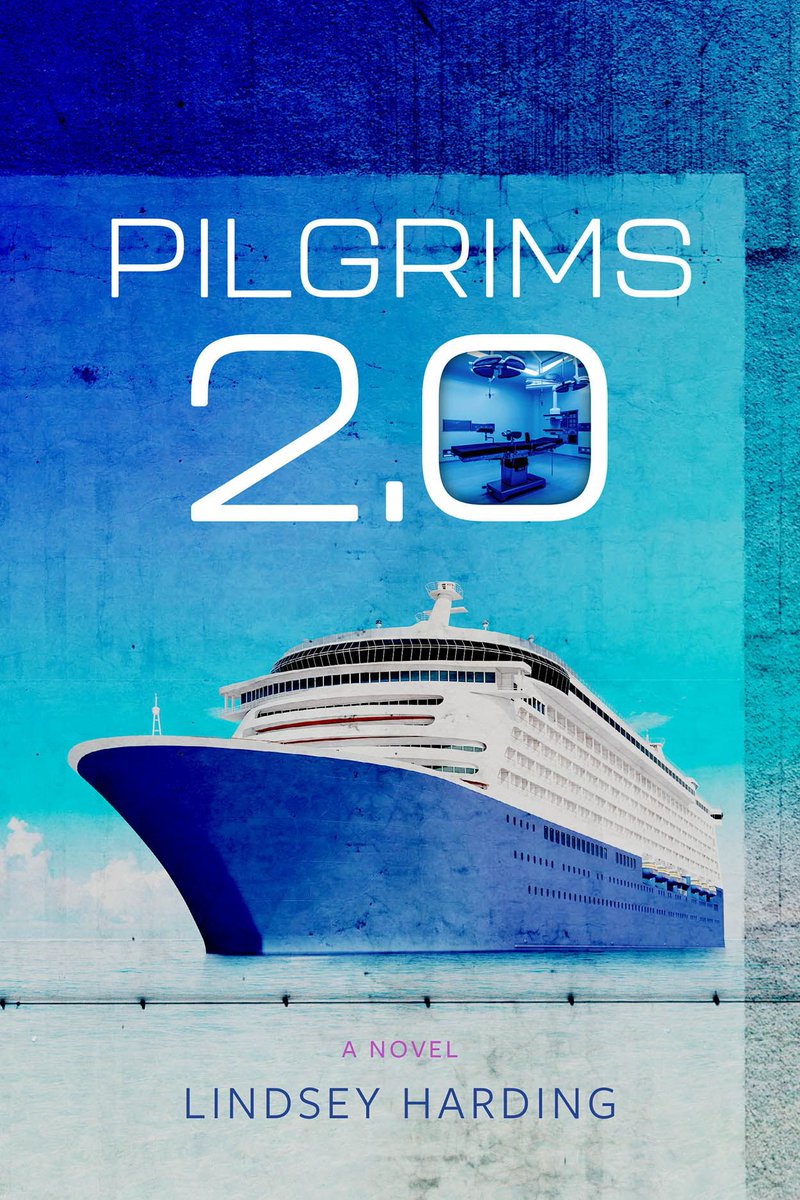 PILGRIMS 2.0 #booklaunch A debut novel by Lindsey Harding, PILGRIMS 2.0, will be published by Acre Books November 15, 2023. This work of speculative fiction follows four women seeking reinvention on a plastic surgery cruise : avidbookshop.com/book/978194672…