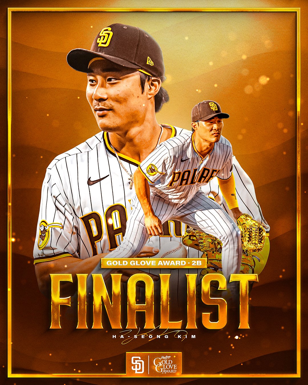 Padres' shortstop Kim Ha-seong named finalist for NL Gold Glove Award