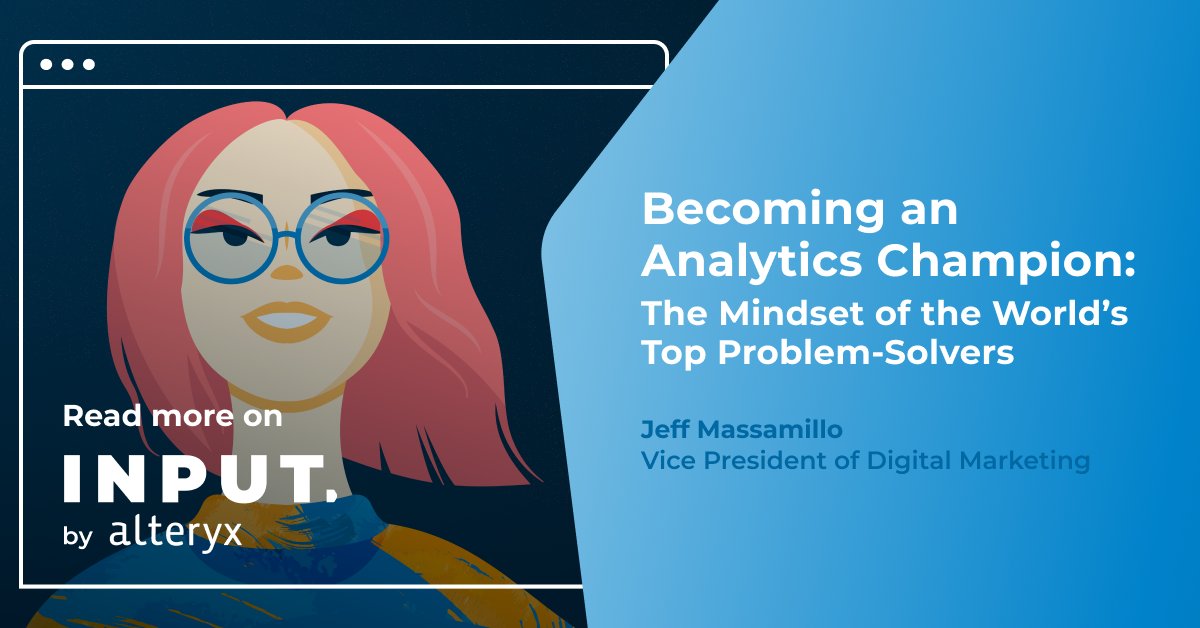 alteryx's tweet photo. What does it take to become an #AnalyticsChampion? 

It's a mindset of leaders and employees who are singularly focused on delivering value for their organizations, their teams, and ultimately their customers. 

Could you be one?
https://t.co/YiAt5LuIQT https://t.co/G8qlXgLDbT