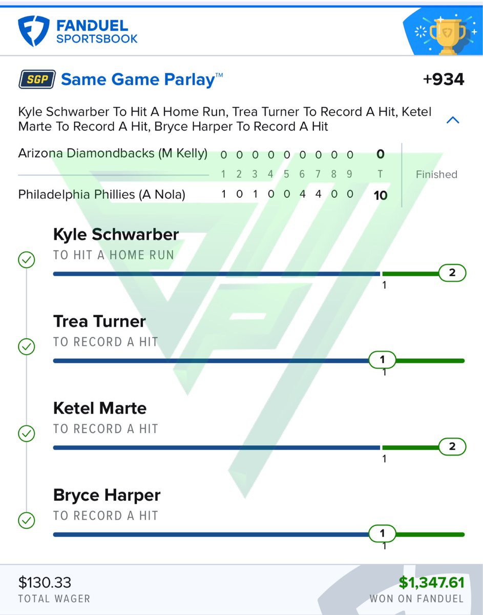 QueenVBets's tweet image. MVPs cashed last night in the discord! 🤑🤑🤑 Always better in GREEN! #FanDuel  #GamblingTwitter #LiveBetQueen #VtheBuilder