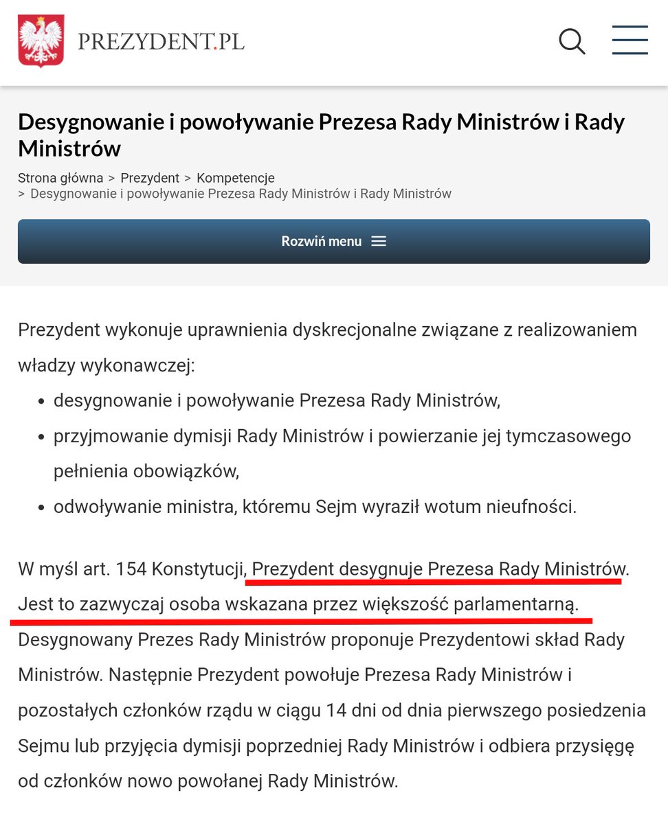 <a href="/LeszekMiller/">Leszek Miller</a> To kogo ma powołać Prezydent, jest na jego www 👇👇👇