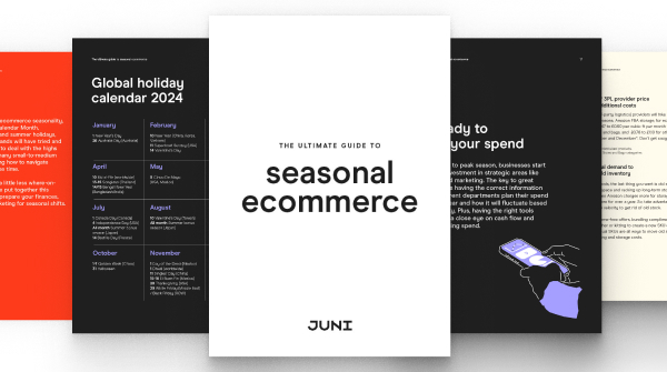 Planning properly for ecommerce seasonality can make or break your year 📊With the biggest sales season of the year approaching, we put together this guide to help you prepare your finances, inventory and marketing for seasonal shifts. juni.co/seasonal-ecomm…