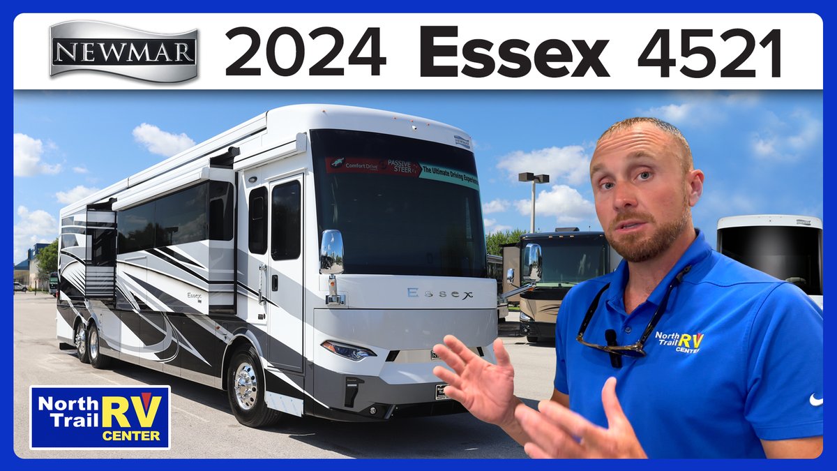 north_trail_rv's tweet photo. Video walkthrough of the 🔥2024 Newmar Essex 4521🔥 luxury diesel pusher motorhome at North Trail RV Center in 🌴Fort Myers, Florida😎 #rv #essexrv #northtrailrvcenter #motorhometour #rvtour #luxuryrv #motorcoach #newmar

https://t.co/7fbSdVKGCT https://t.co/yWfOVUlT9P