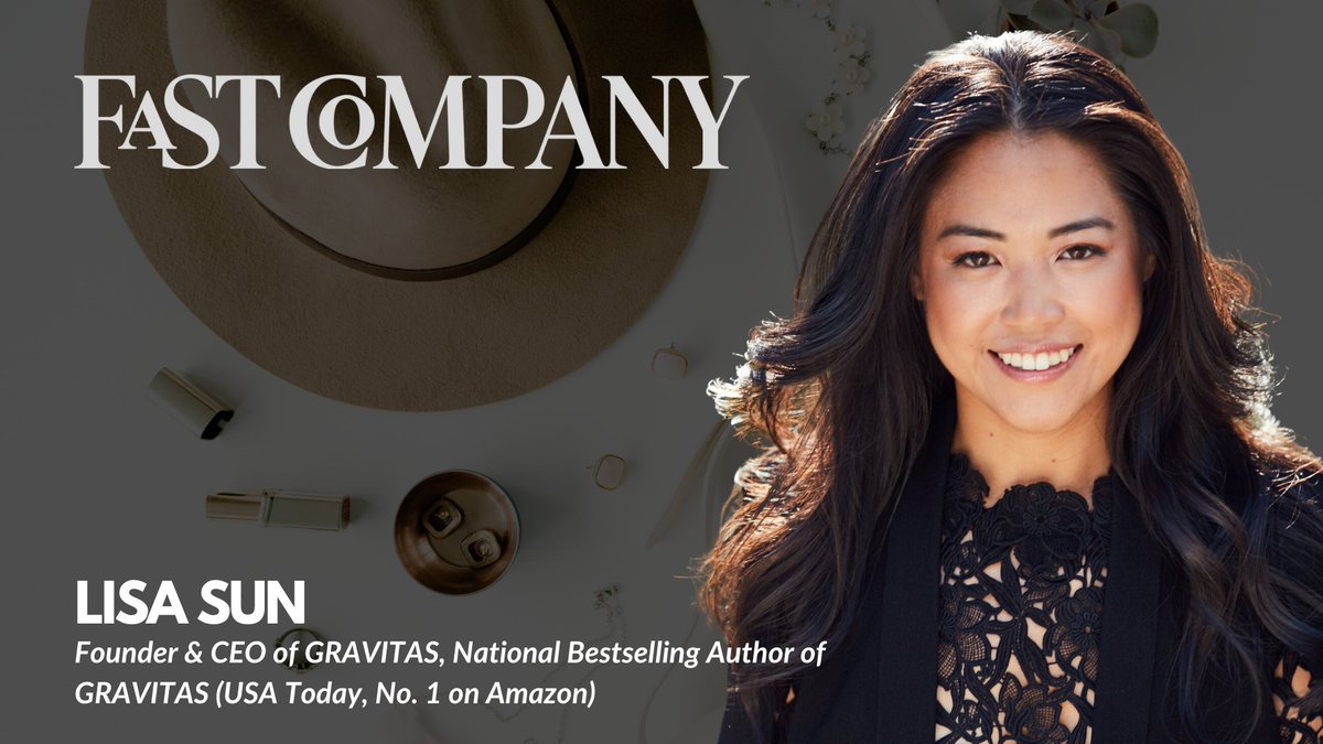 @lisalsun, founder and CEO of game-changing apparel; lifestyle; and #confidence company GRAVITAS, was recently interviewed by @FastCompany and introduced the eight “confidence languages,” which she shares more about in her new book: bit.ly/3FecIFg