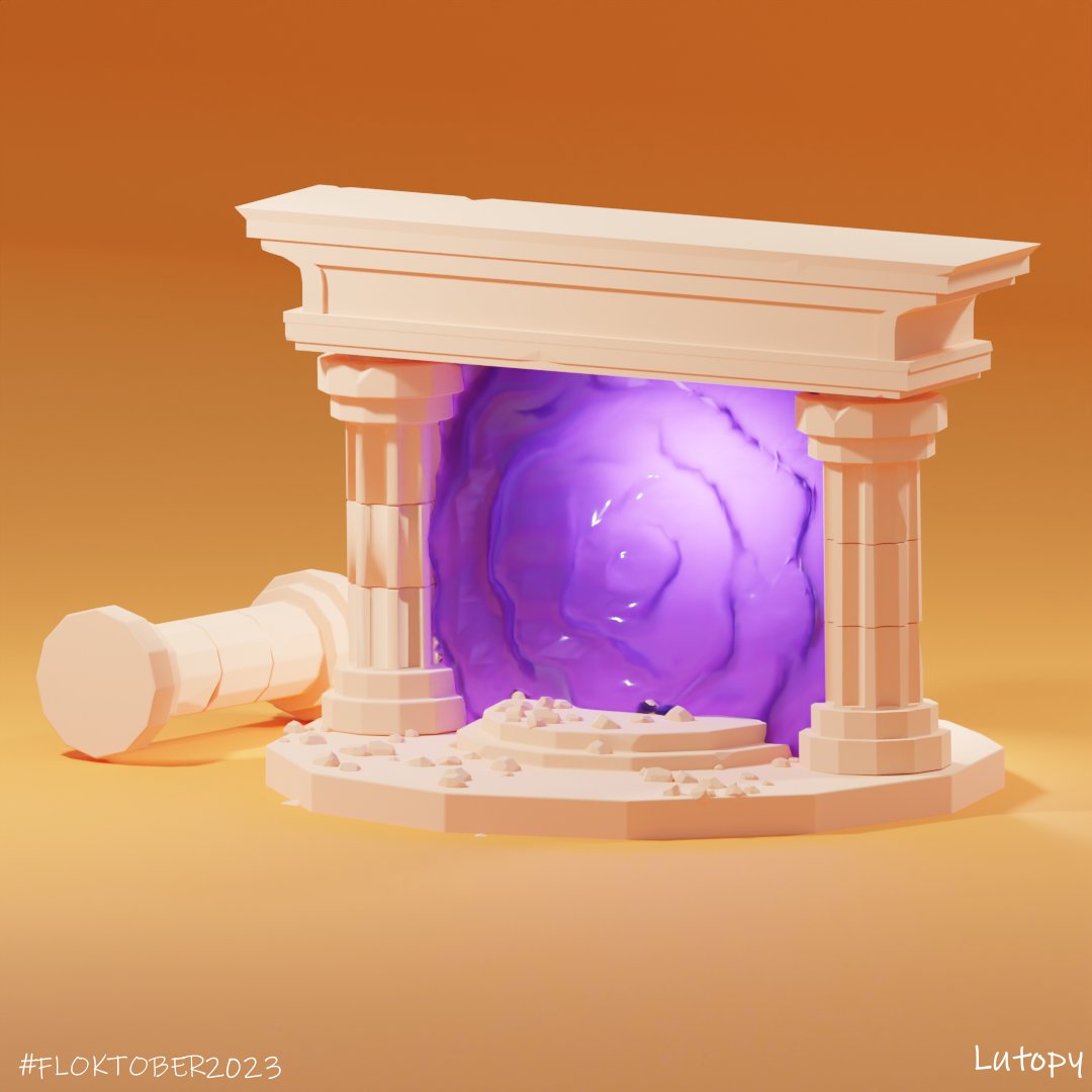 Lutopy_'s tweet photo. #floktober2023 18 • Portail vers un autre monde https://t.co/fo94O7DUER