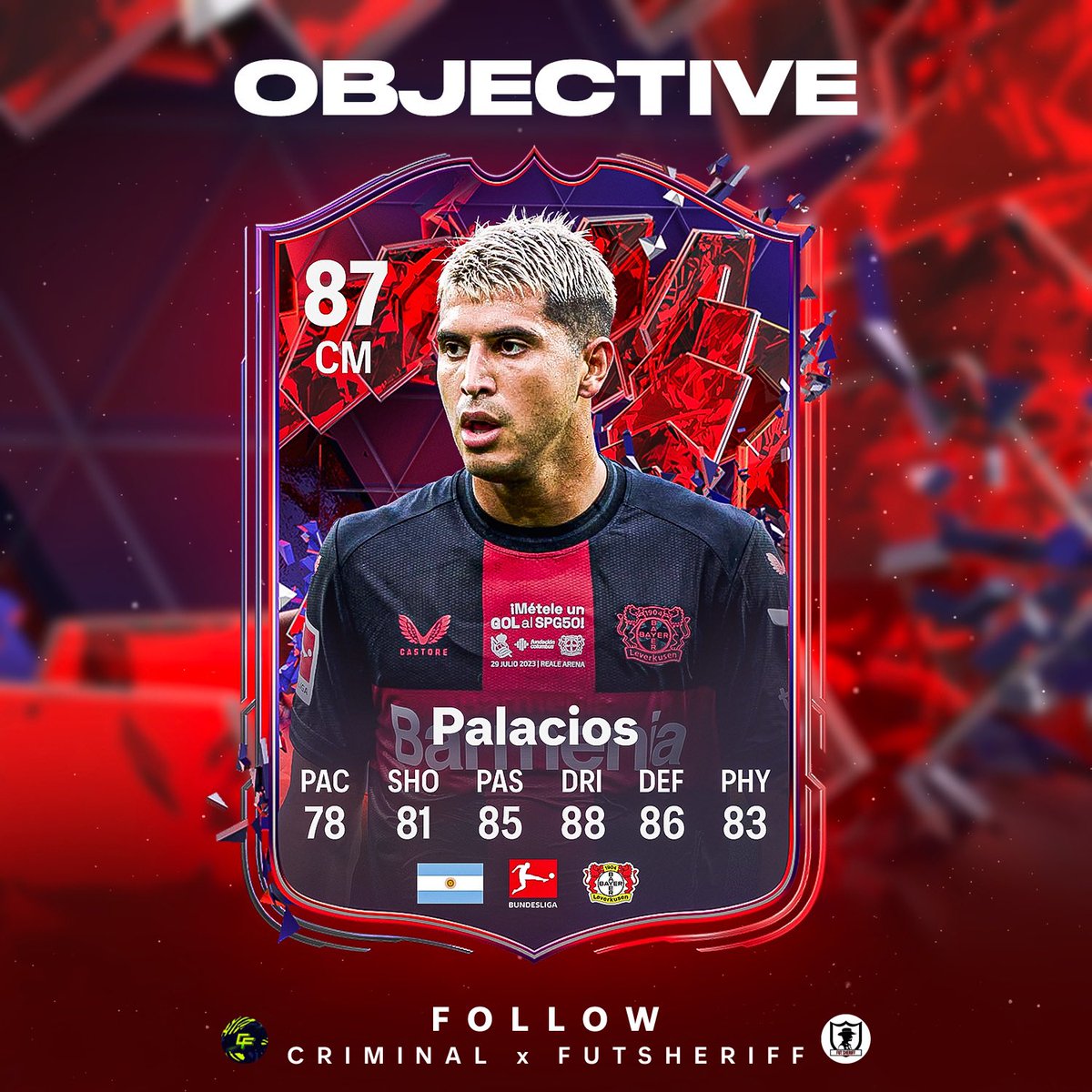 FutSheriff's tweet image. 🚨Palacios🇦🇷 is added to come as OBJECTIVE during TRAILBLAZERS promo!🔥

Any Leverkusen fans here?🤔

Make sure to follow @FutSheriff &amp;amp; @Criminal__x !

#fc24