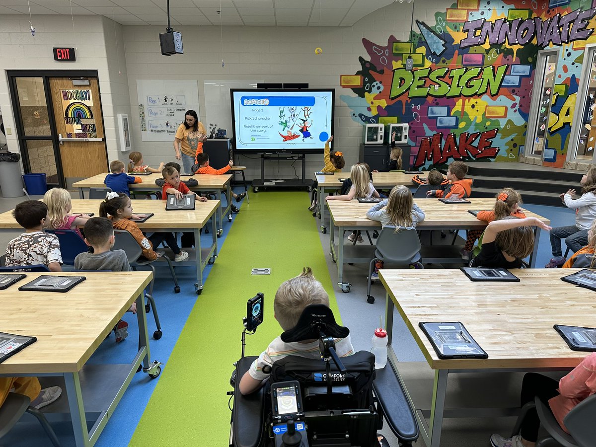 Tony Ebeling (@ebelinghssd) on Twitter photo 1st graders coding a story using <a href="/ScratchJr/">ScratchJr</a> and a lot of creativity and collaboration! Way to go, <a href="/HSSD_mirazygi/">Miranda Zygiel</a> for the integrated approach! <a href="/HSSD/">Howard-Suamico Schools</a> #BHsailors 1st graders coding a story using <a href="/ScratchJr/">ScratchJr</a> and a lot of creativity and collaboration! Way to go, <a href="/HSSD_mirazygi/">Miranda Zygiel</a> for the integrated approach! <a href="/HSSD/">Howard-Suamico Schools</a> #BHsailors