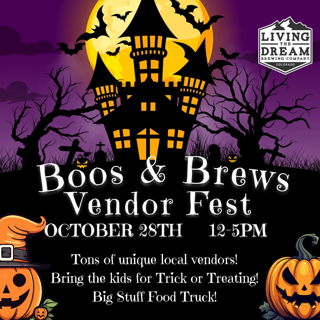 Save the date and come shopping at an array of local vendors! Bring the kids for trick or treating 👻