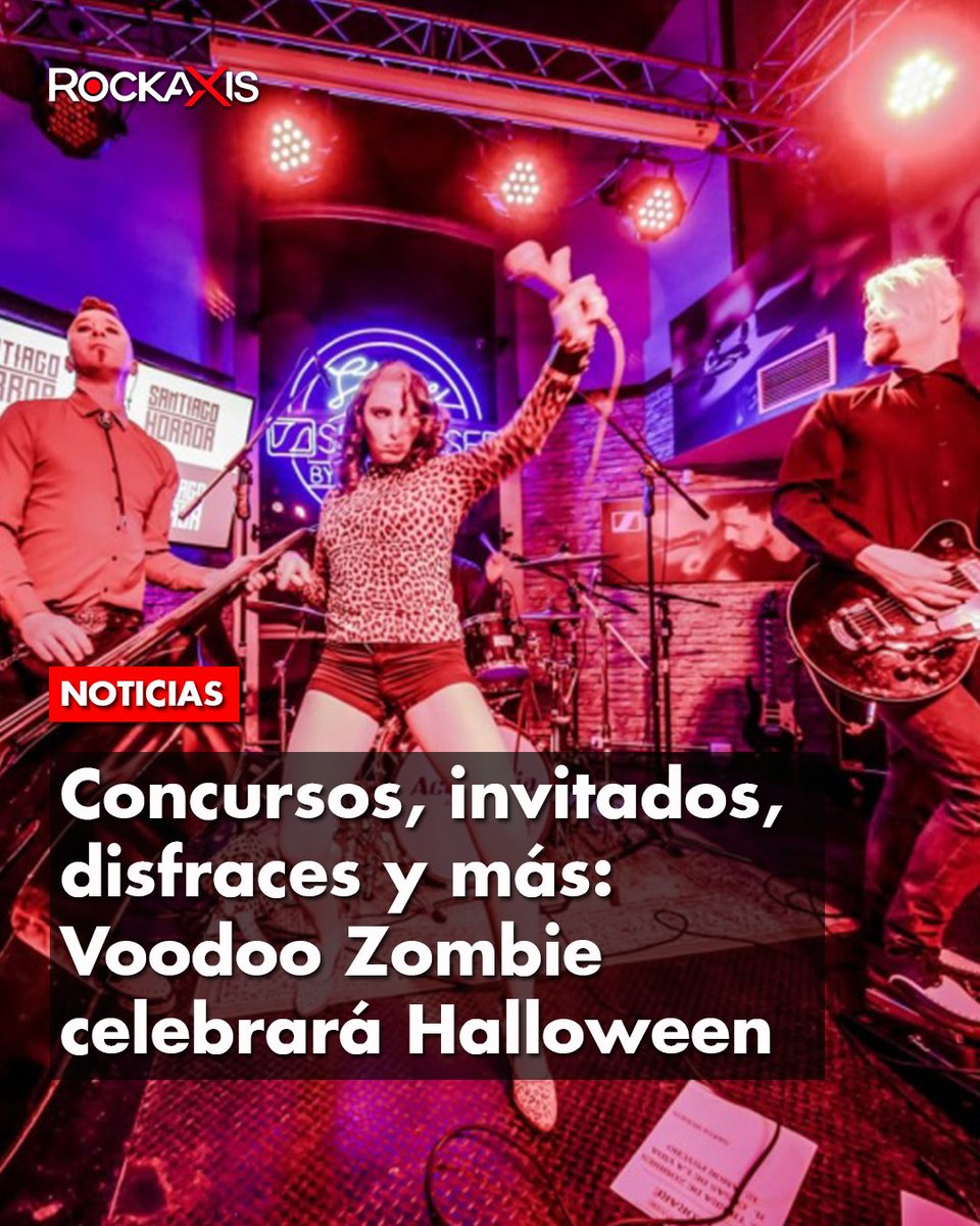 rockaxisoficial's tweet photo. En RBX este 31 de octubre

La banda nacional Voodoo Zombie vuelve con una espectacular fiesta de Halloween, donde todos los años sorprende con nuevos artistas y, esta vez, suma invitados internacionales.
Detalles, aquí 👉https://t.co/BMMDzWqUeO

#Rockaxis #VoodooZombie https://t.co/lVSe5IwK0J