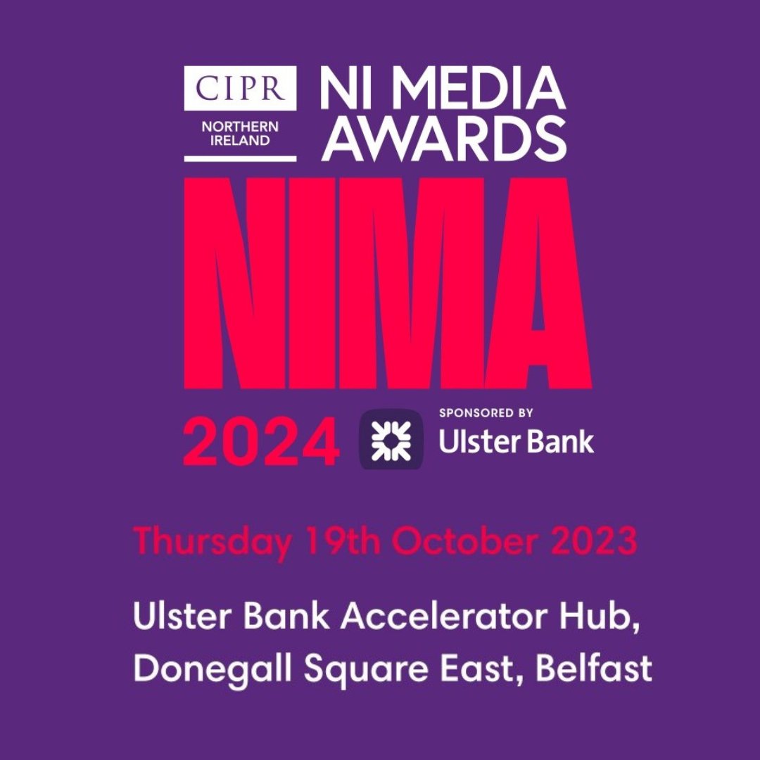 Attention CIPR Northern Ireland members - and those working in the media! 🔉 

Join us tomorrow at 1pm for a lunchtime announcement!

#NIMA24

<a href="/CIPR_Global/">Chartered Institute of Public Relations</a> <a href="/UlsterBankNI/">Ulster Bank</a>
