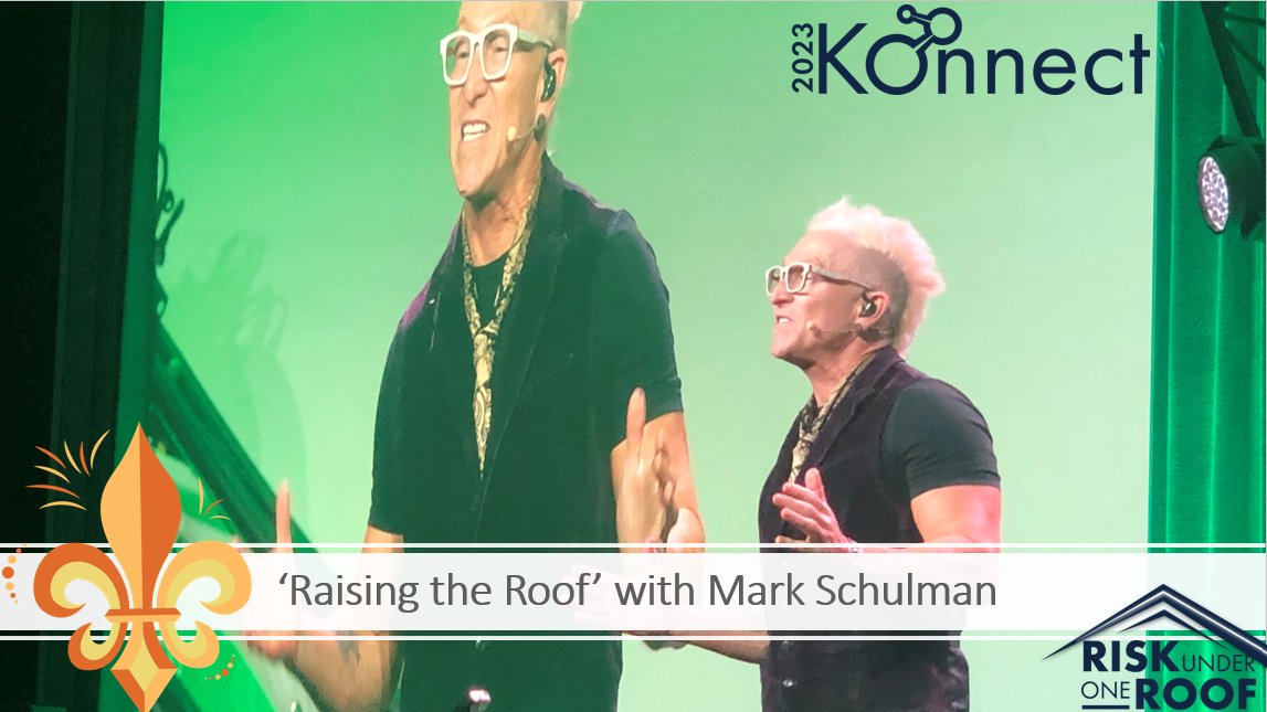 What a fantastic performance at #Konnect2023 from Mark Schulman (@markyplanet)! 

It's been a pleasure to see everyone live at Konnect this week. Thank you! 👏 

#RiskUnderOneRoof #RskManagement #RaisingTheRoof