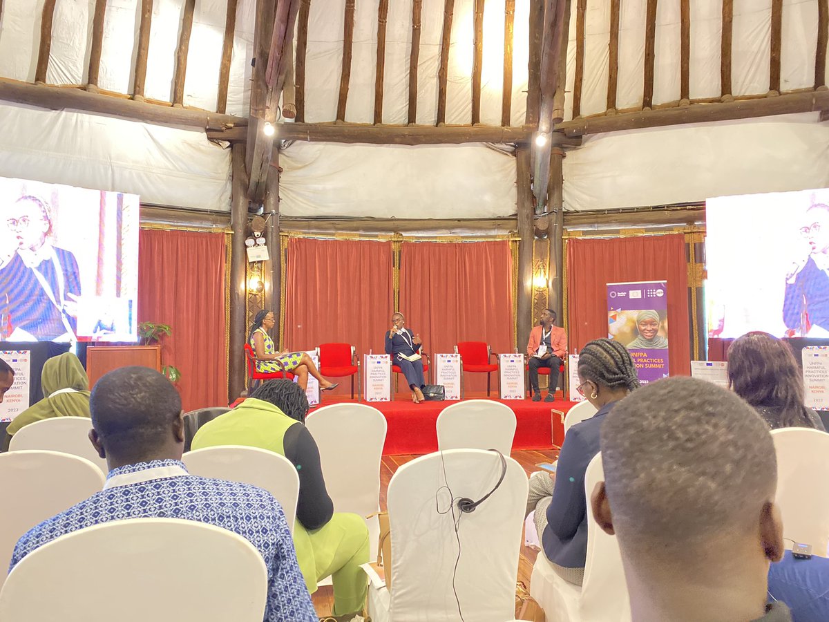 #Innovation:<a href="/UNFPACameroon/">UNFPA au Cameroun</a> glad to take part in the UNFPA Harmful Practices Innovation Summit in Nairobi,Kenya🇰🇪through #AFENSPY <a href="/Wetech_Org/">Wetech</a> &amp;UNFPA 🇨🇲Innovation focal point. 
The session brings together young innovators,donor partners,UN agencies &amp;actors in the fight against #FGM